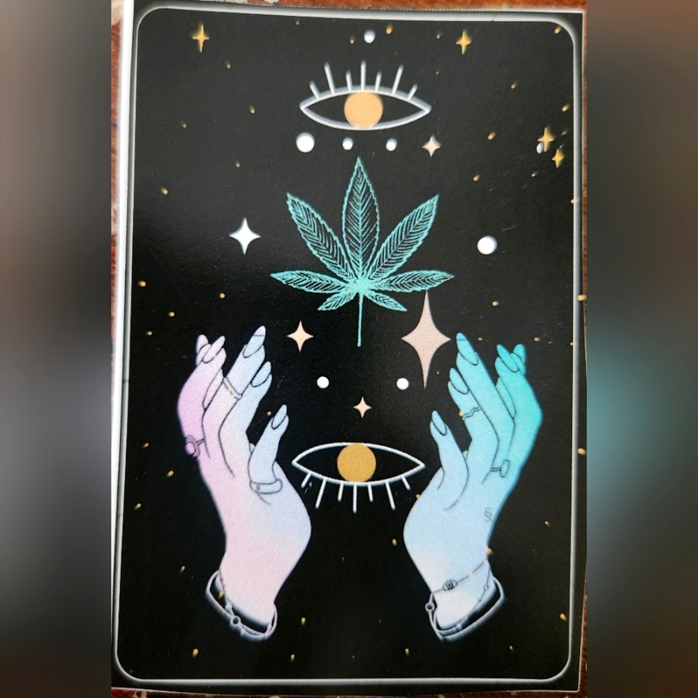 Magic canna hands sticker